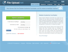 Tablet Screenshot of file-upload.net